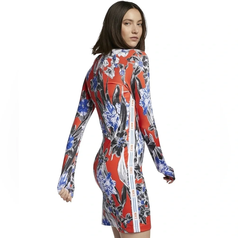 Nike Hyper Femme AOP Long Sleeve Floral Dress NWT (D-1)